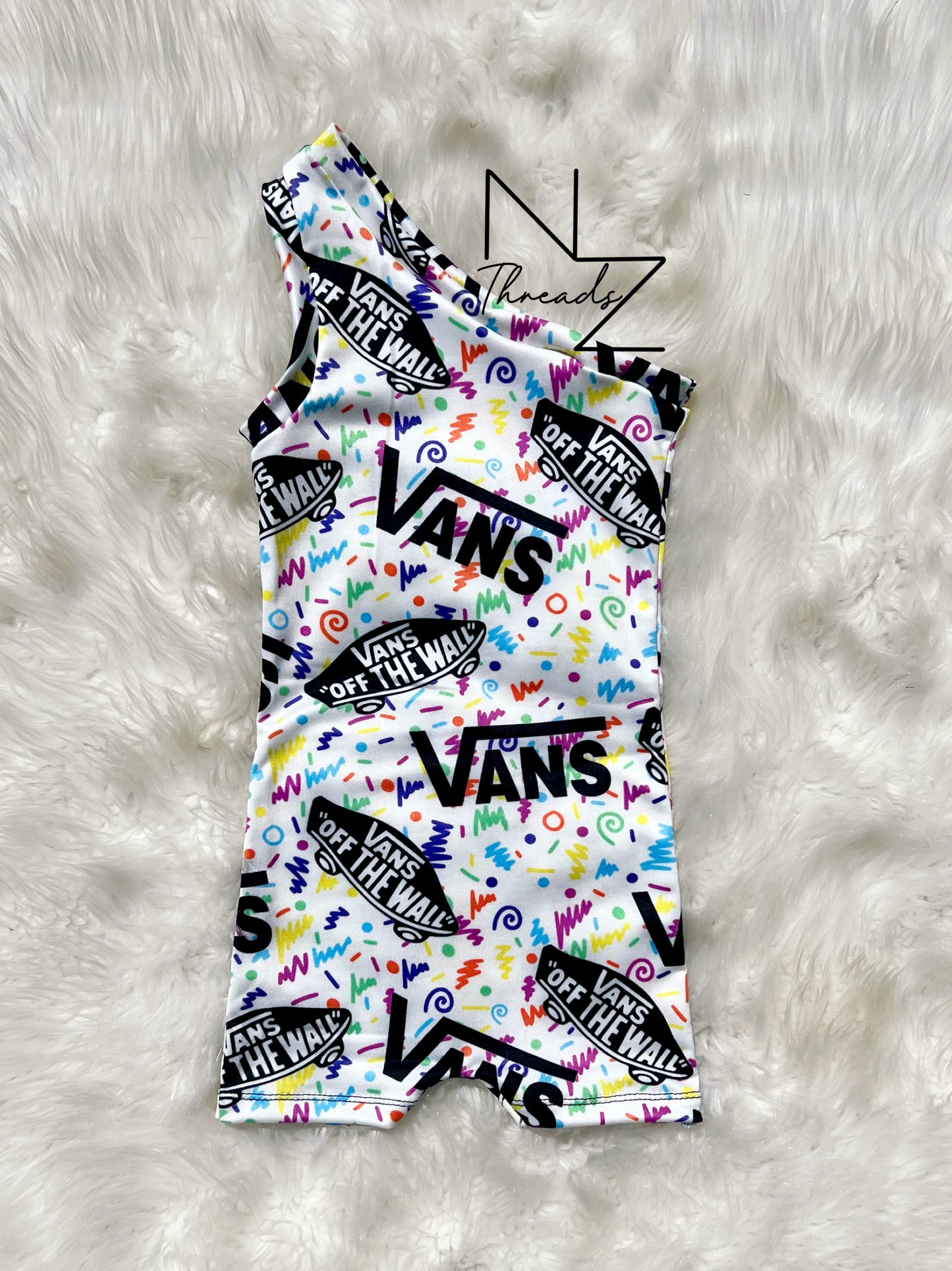1-One Shoulder Tank Romper